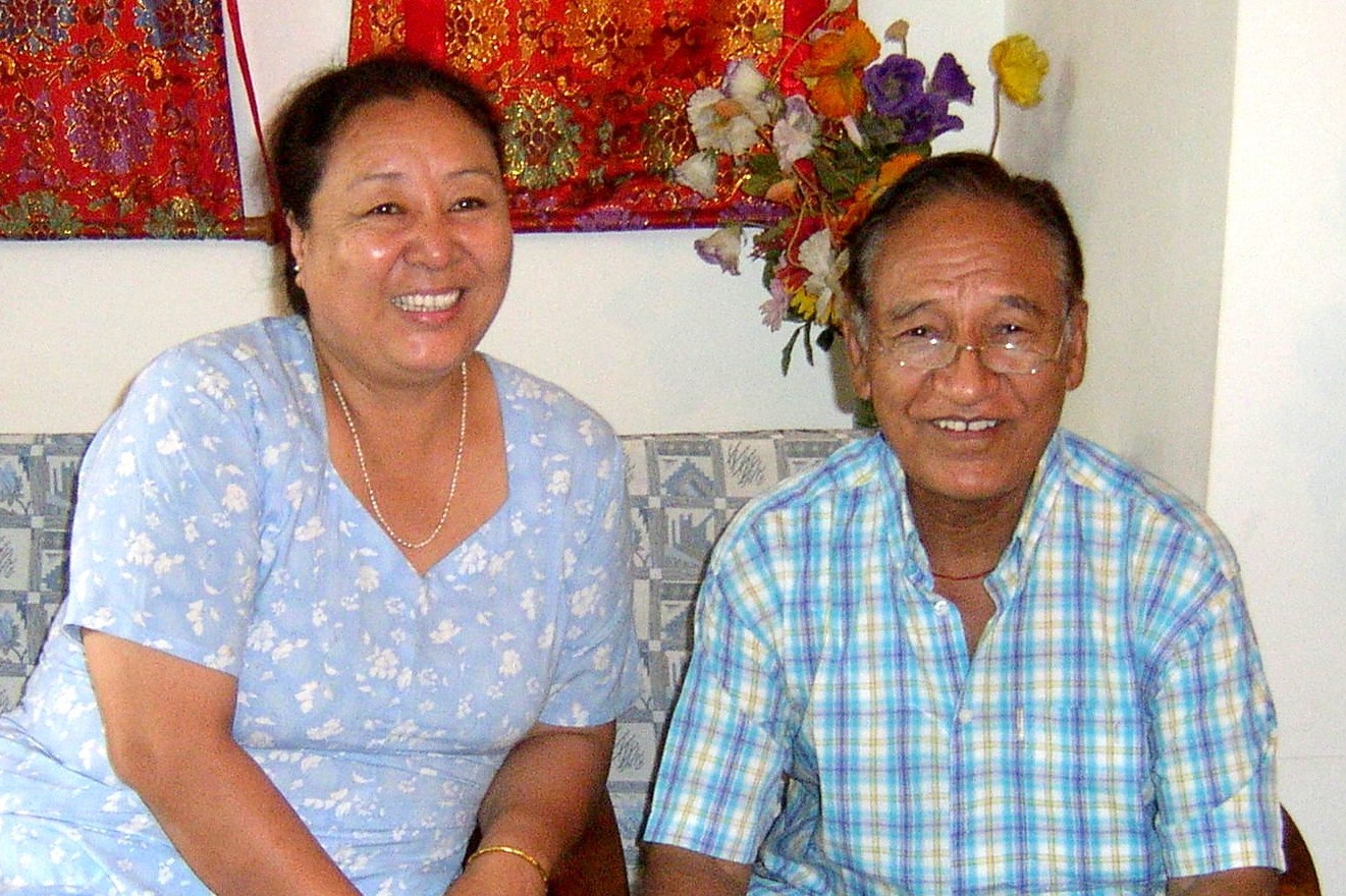 Tashi Yangphel and his wife